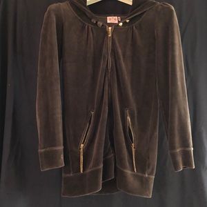 Juicy Couture Brown Velour Hoodie
